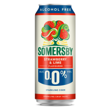 SIDRS BEZALK.SOMERSBY STRAWBERRY LIME 0% 0.5L CAN