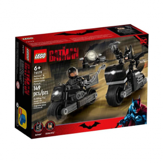 LEGO SUPER HEROES BATMAN UN SELINA KYLE PAKAĻDZĪŠANĀS AR MOTOCIKLIEM 76179